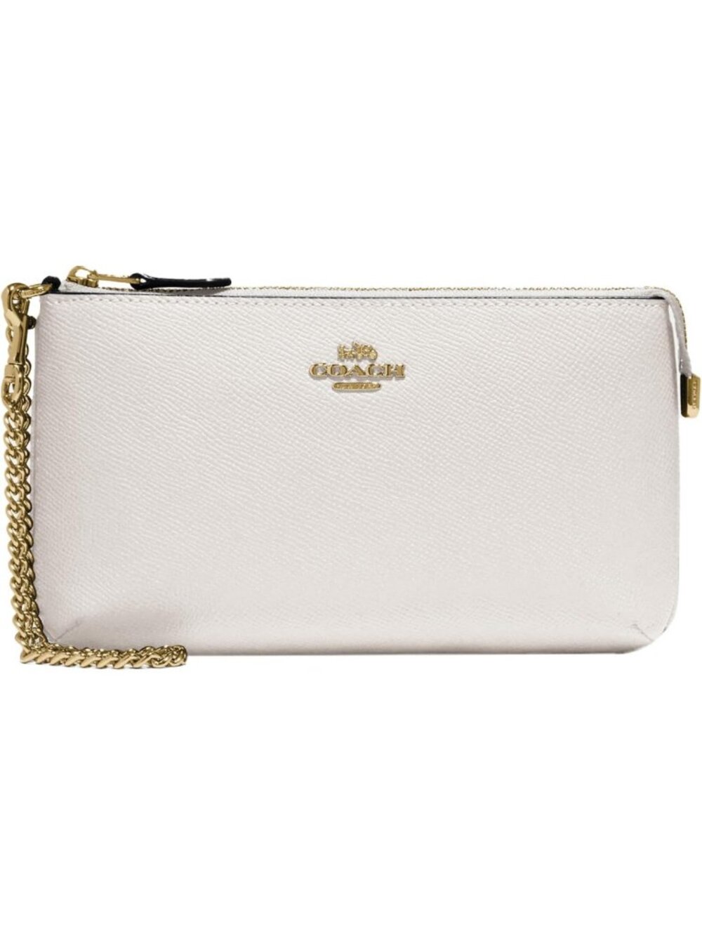Stylish Women's Crossgrain Leather Wristlet with Chain - Perfect for Everyday
